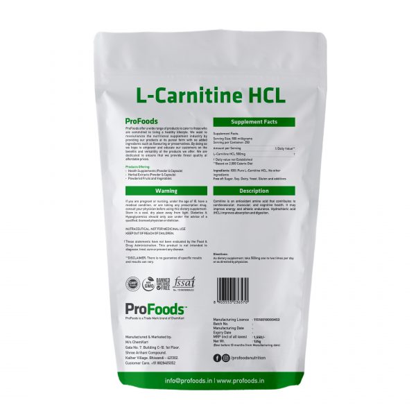 L-Carnitine-HCL-125g Back