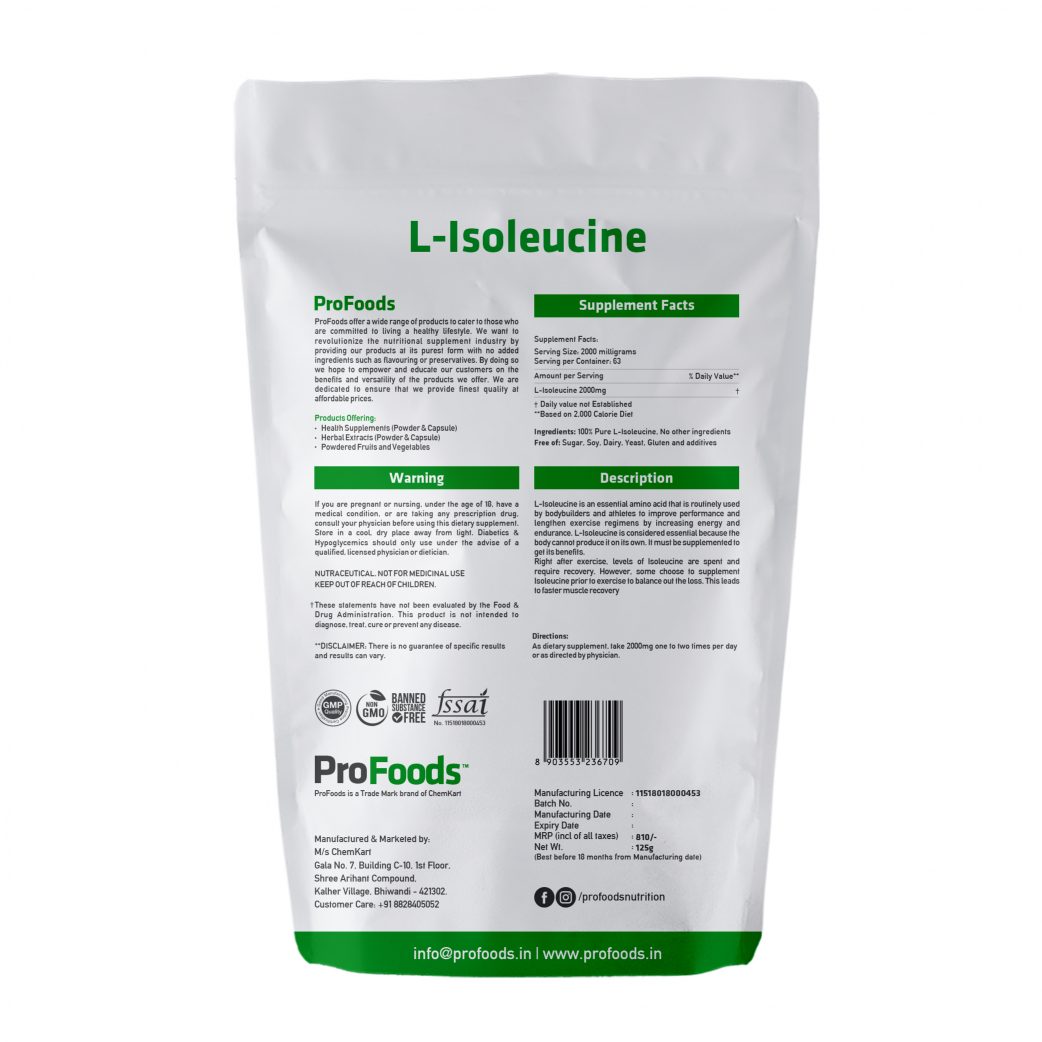 Foods containing isoleucine