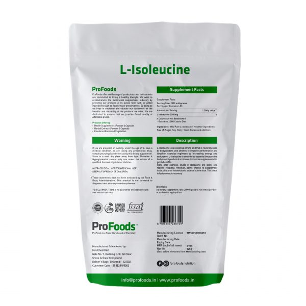 L-Isoleucine-125g Back